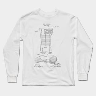 Dress Chart Vintage Patent Hand Drawing Long Sleeve T-Shirt